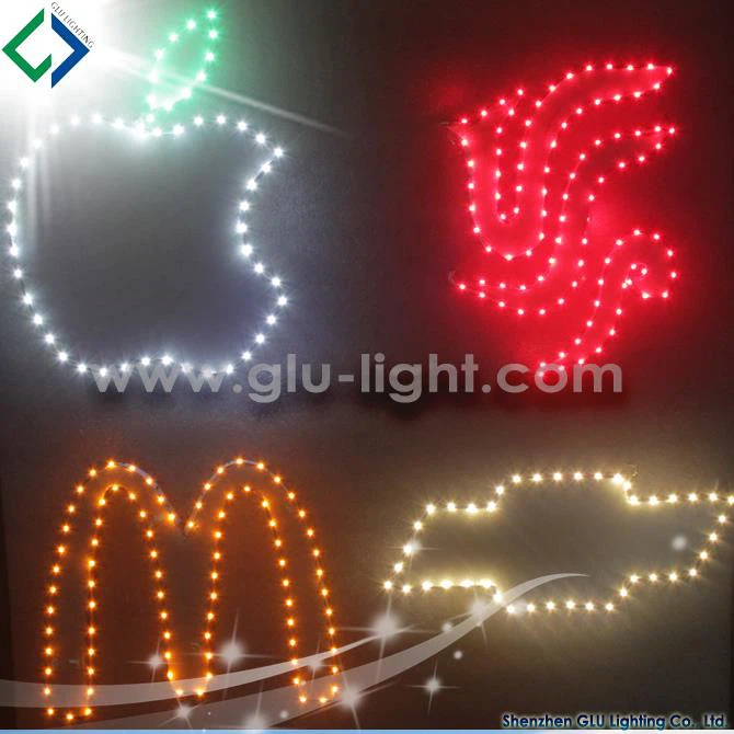 High brightness 12V 8mm width 60leds/m side viewing 3014 yellow led ribbon