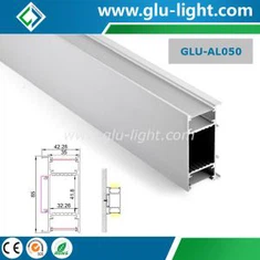 Profilo LED in alluminio su e giù, profilo di estrusione di alluminio per striscia luminosa a LED